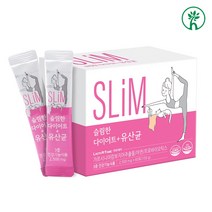 슬림한 다이어트 유산균 프로 프리 바이오틱스 가르시니아 캄보지아 추출물 프락토올리고당 유산균먹이 락토바실러스 종균 뱃살 체지방 유해균 감소 유익균증가 장건강, 77g, 1box