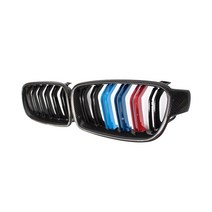 BMW F10 5시리즈 F30 3시리즈 수전사 카본 키드니 그릴 2줄 3색 520d 320d 328i 528i 등 [00072], 4번 F30 3시리즈 3색 카본