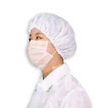 제이스토어 / 무진모 케이엠 방진 제전모 모자 크린룸 후드 C3, 화이트XL