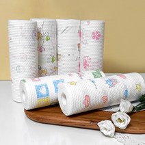 에파타 일회용 위생 롤 행주 50매 (무늬랜덤), 5롤