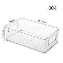 냉장고 서랍 투명 과일 식품 저장 상자 보관함 식료품 저장실 냉동고 용기, [02] 304 no lid