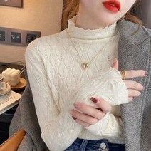 핫핑크 니트 하프 터틀넥 스웨터 여성 슬림 솔리드 컬러 풀오버 가을 겨울 따뜻한 스웨터 점퍼 소프트 풀