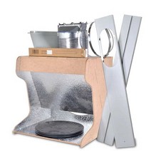 프라모델 스프레이 도색 부스 건담 피규어 작업대, 부압 벨로우즈세트 4개 알루미늄 종이 40cm