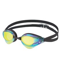VIEW Swimming Gear 블레이드 오르카 스와이프 수경 블루, Smoke Mirrored Lens, Smoke Mirrored Lens