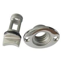 보트 가보드 드레인 플러그 스테인레스 스틸 예비 스토퍼 녹 방지 교체품 38x50mm, 01 Silver