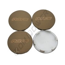 휠캡 VOLK RAYS-스포츠 림 브론즈 실버 휠 센터 캡 60MM 자동차 레이싱 TE37 CE28 RE30 G25 ZE40 4 개, 04 DARK BRONZE RAYS