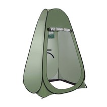 SAIVEINA 다용도 원터치 야외 탈의실 화장실 캠핑 낚시 샤워 텐트 아웃도어 1인용 휴대용 간이텐트 3개 환기창, 그린, 1개