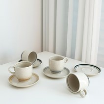 [쿠커스 판다] 노블딥 커피잔&소서 265cc (찻잔 컵받침 2p 택일) 4color / 도자기 그릇 아메리카잔 머그컵 디저트 접시 JAPAN, 커피잔 265cc, 오렌지