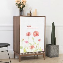 가전 가구 커튼 먼지 덮개 장식 녹색 잎 짧은 주방 보관용 방진 하프 선반 옷장 커버, 70x100cm, N6