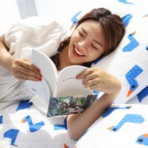 여름이불 시어서커 홑 차렵 이불 세트 여성 1인 용 슈퍼싱글 남성 2 인용 퀸 먼지없는 알러지케어 사계절 침구 ss Q