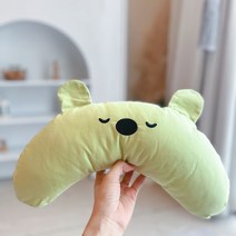 펫니멀리즘 강아지 베개 고양이 바디필로우, 그린