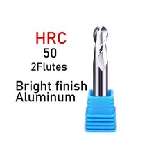 XUHAN 볼 코 엔드 밀 텅스텐 카바이드 커터 CNC 라우터 비트 밀링 공구 R0.5 6mm 8mm 10mm HRC50 55 65 2 4 플루트, CHINA, R0.45X4DX50L, HRC50-2F For Al + 1PCS