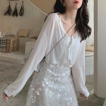 식스에비뉴 / sixavenue 캐시디 플라워 버튼 가디건