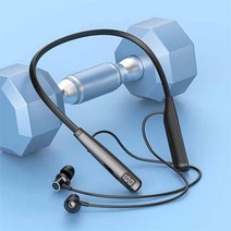 Elsecho 넥밴드형 스테레오 블루투스이어폰 노이즈캔슬링 Y10, Y10-블랙