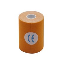 발꿈치 무릎 보호대 운동 요법 스포츠 테이프 10cm x 5m 근육 지원 복구 관리 물리 치료용 방수 탄성 코튼, 04 Orange