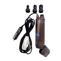 수중펌프 소형 휴대용 DC 잠수정 전기 펌프 40L/min12V/24V 알루미늄 합금 쉘 디젤 연료 공급 물, [08] cigar lighter, [01] 24V