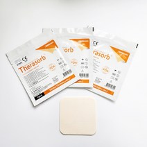 테라솝 친수성 드레싱 10x10cm 5mm 10매 화상상처진물습윤메디폼, 1개, 10개