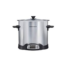 해밀턴비치 시어앤쿡 스톡 냄비 슬로우 쿠커 스토브톱 안전 크록 대형 10쿼트, Slow Cooker
