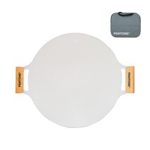 팬톤 인덕션 겸용 세라믹 코팅 라운드 그리들 36cm (아이스 그레이) + 전용 파우치