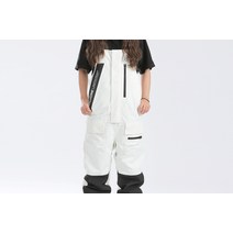 [블렌트] 2223FW 블렌트 피에스타 스노우보드 오버롤 빕 팬츠 화이트 BLENT FIESTA OVERALL BIB PANTS WHITE 스노우보드복 스노우팬츠