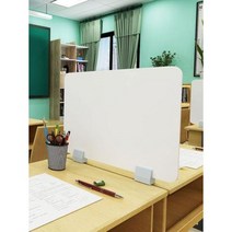 사무실 파티션 가림막 학생 교실 책상 위에 수납 전용 다용도 칸막이 선반, 5mm가중-백(50×30cm)