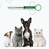 더시티오 3개묶음 반려동물 강아지 고양이 약먹이기 약 투여기, 블루 (3개묶음)