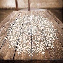 3030 cm5050 cm diy 공예 레이어링 만다라 스텐실 나무 직물 종이 에어브러시 벽 예술 스크랩북 스탬핑에 그림, 30x30