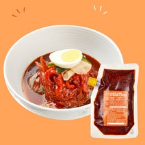 하남 맛있는 비빔냉면 진짜 불냉면 5인세트 (면5팩 +스가홍양념500), 1세트(5개), 비빔냉면5인