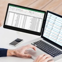 서브 듀얼 터치 스크린 11.6 인치 게임 모니터 휴대용 USB-C 1366x768 TN 컴퓨터, 01 Black