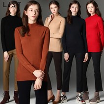 [리스트.] [리스트(LIST)] 소프트터치 반하이넥 베이직 스웨터 (택가격:118000원
