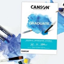 캔손 GRADUATE 수채화 패드 250g 20매 스케치북 / 옵션선택, A5