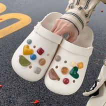 크록스통굽 슬리퍼 실내화 쪼리 샌들 아쿠아슈즈 여름 물놀이 욕실 Mo Dou-여름 여성용 야외 EVA 논스립 논슬립 미끄럼 방지 내마모성 편안한 디자이너 어린이 남성용 신발