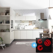 리바트키친 코펜하겐 3.6m ㄱ자/키큰장/전기쿡탑, 없음