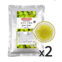 아트박스/메가커피 앤드로스 청포도 리플잼 1kg 1박스 6개, 2개