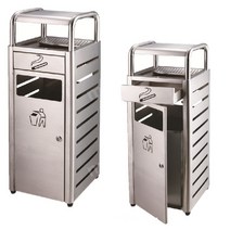 야외재떨이 쓰레기통 흡연실 실외 당구장 흡연구역, 01.블랙(서랍+도어)