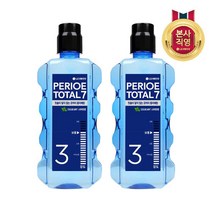 LG 생활건강 페리오 토탈7 가글 쿨링(레벨3) 760ml X 2개