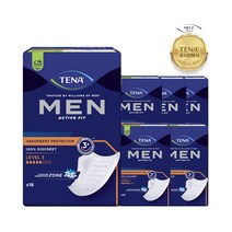 테나 남성용 테나맨 패드 레벨3형, L size, 16개입, 6개