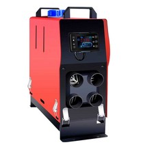 무시동히터 야외 캠핑 차량 난로 난방 이동식 온풍기, 플라스틱 수평 일체형기(24v) LCD+리모컨