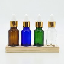 [이서지니]갈색 유리 공병 금색 금속캡 스포이드 아로마 오일 화장품 20ml, G_스포이드20ml_갈색