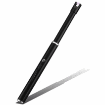 십전십미 컬러 플라즈마 토치 라이터 촛불 숯불 가스 점화, 토치라이터-블랙