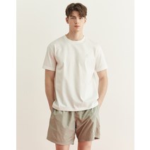 22SS [닥스x어플릭시] 화이트 프린트배색 면 반팔티셔츠 DMTS2B601OW