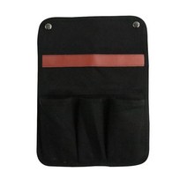 롱릴렉스체어 감성 캠핑 백패킹 낚시 의자 Chair arm storage bag 야외, 검은색, 1개