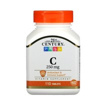 21st Century 센트리 비타민C 250mg 110정 3통 아스코르빈산 탄산칼슘, 3개
