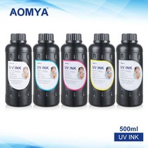 혜나 문신가리기 1 병 x 500ml uv 잉크엡손 uv 평판 프린터용 uv led, 검은색
