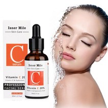 30ml 천연 비타민 C 세럼 리퀴드 히알루론산 안티 에센스 모이스처라이징 에이징 스킨 케어 N3H2 용
