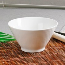 로제 도자기 대접 국그릇 국대접