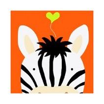 울트라패션 명화그리기 DIY 유화그리기 그림그리기 세트 취미 생일선물, A_미니갤러리_06하트얼룩말주황