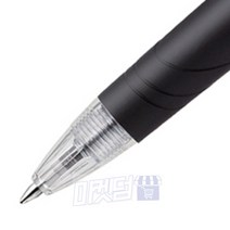 마켓덤 스라리볼펜 0.7MM 노크식 회사볼펜 부드러운볼펜 사무실펜, 흑색 1자루 0.7mm