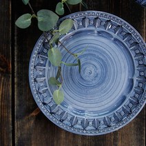 포르투갈 메세라미카 티에라 어거스타 - 디너플레이트 3color, 오션블루, 1개