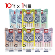 완피 크리미 퓨레 고양이 간식 14g, 참치 + 대구 혼합맛, 25개